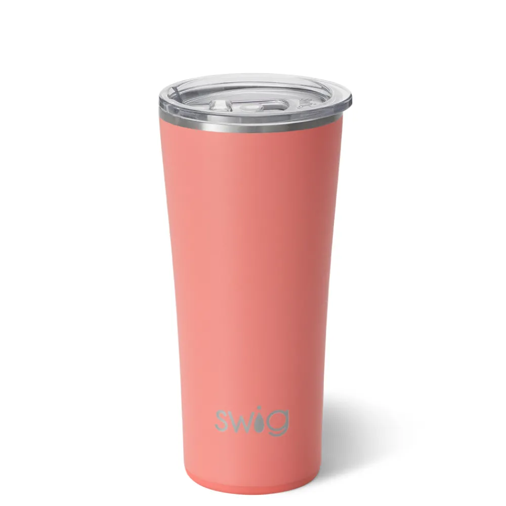 Swig Life Tumblers New Sizes!|Solids^Coral Tumbler (22oz) -