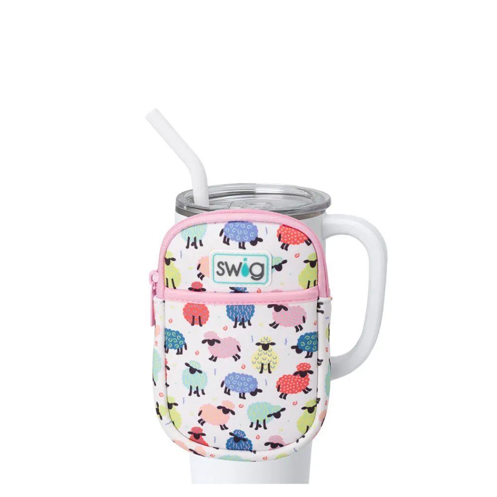 Swig Life Travel Mugs|Drinking Buddies^Counting Sheep Mega Mug Pouch