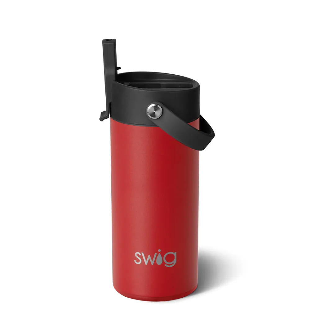 Swig Life Tumblers New Sizes!|Water Bottles^Crimson Flip + Sip Slim Tumbler 12oz