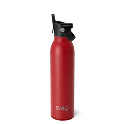 Swig Life Water Bottles|Solids^Crimson Flip + Sip Water Bottle (20oz) -