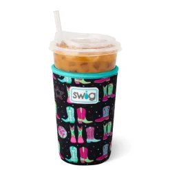 Swig Life Drink Coolies New Sizes!|Disco Cowgirl^Disco Cowgirl Iced Cup Coolie -