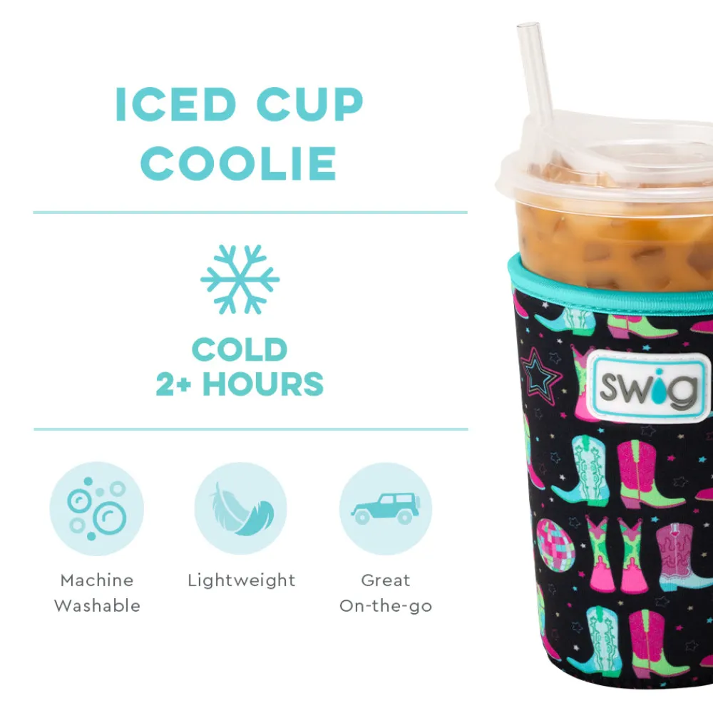 Swig Life Drink Coolies New Sizes!|Disco Cowgirl^Disco Cowgirl Iced Cup Coolie -