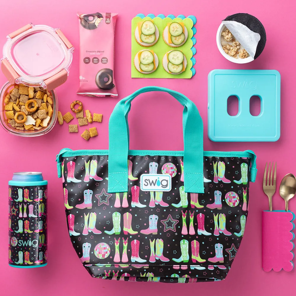 Swig Life Lunchware|Sips For Kids^Disco Cowgirl Lunchi - Lunch Bag -