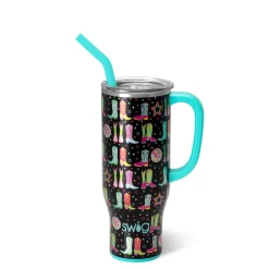 Swig Life Tumblers New Sizes!|Travel Mugs^Disco Cowgirl 30oz Mega Mug with handle -