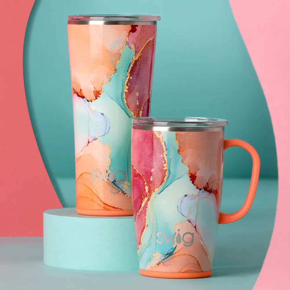 Swig Life Travel Mugs|Dreamsicle^Dreamsicle 18oz Travel Mug w/Handle -