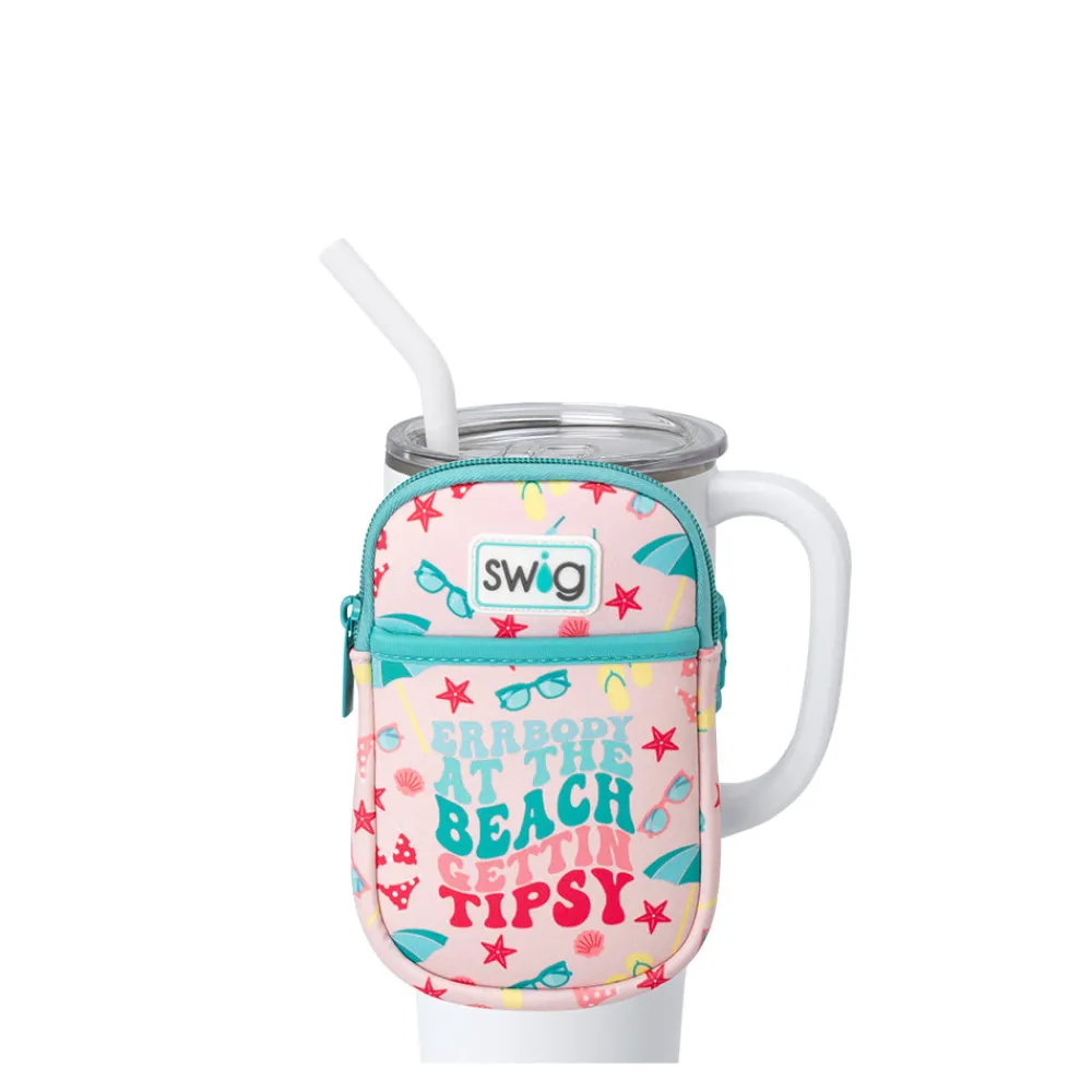 Swig Life Travel Mugs|Drinking Buddies^Errbody At The Beach Mega Mug Pouch