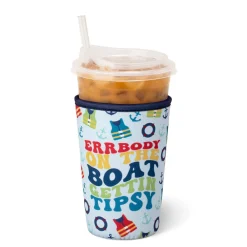 Swig Life Drink Coolies New Sizes!|Errbody On The Boat^Errbody On The Boat Medium Iced Cup Coolie