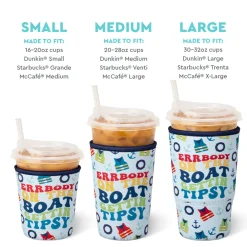 Swig Life Drink Coolies New Sizes!|Errbody On The Boat^Errbody On The Boat Medium Iced Cup Coolie