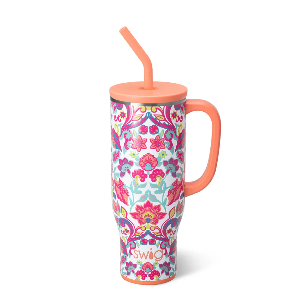 Swig Life Tumblers New Sizes!|Travel Mugs^Flourish Mega Mug 30oz
