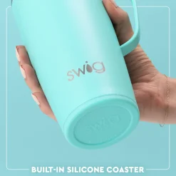 Swig Life Travel Mugs|Full Bloom^Full Bloom 22oz Travel Mug with Handle -