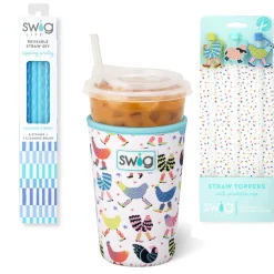 Swig Life Drink Coolies New Sizes!|Funky Chicken^Funky Chicken Accessory Bundle