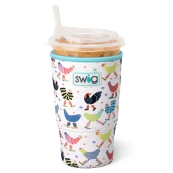 Swig Life Drink Coolies New Sizes!|Funky Chicken^Funky Chicken Large Iced Cup Coolie