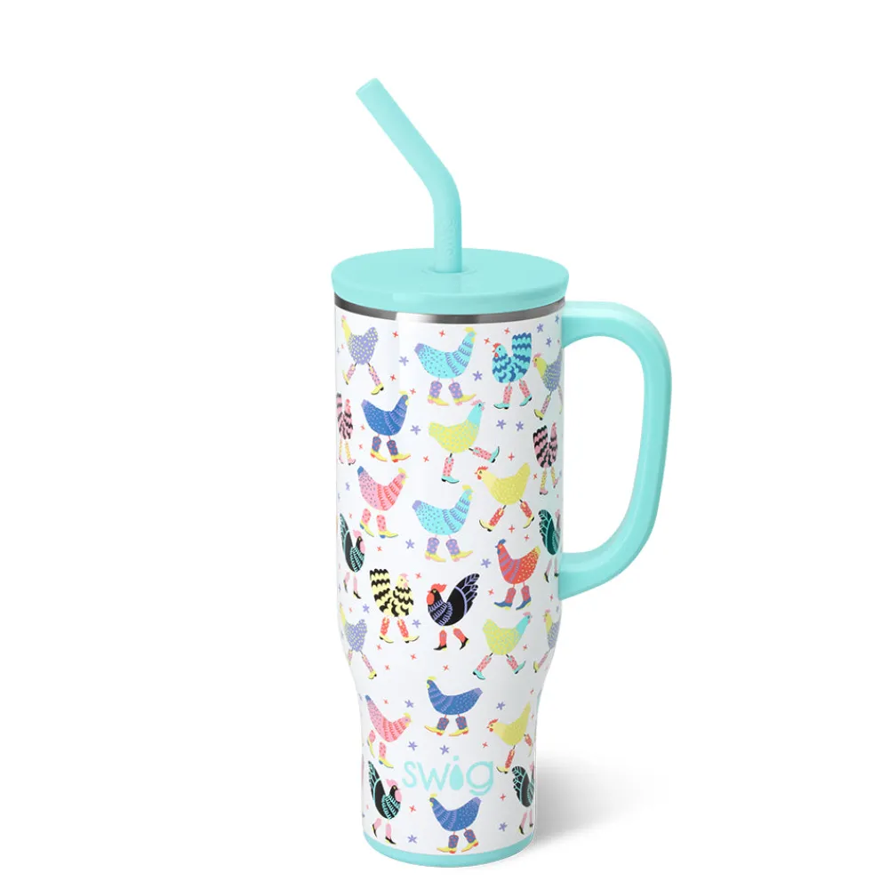Swig Life Tumblers New Sizes!|Travel Mugs^Funky Chicken Mega Mug 30oz