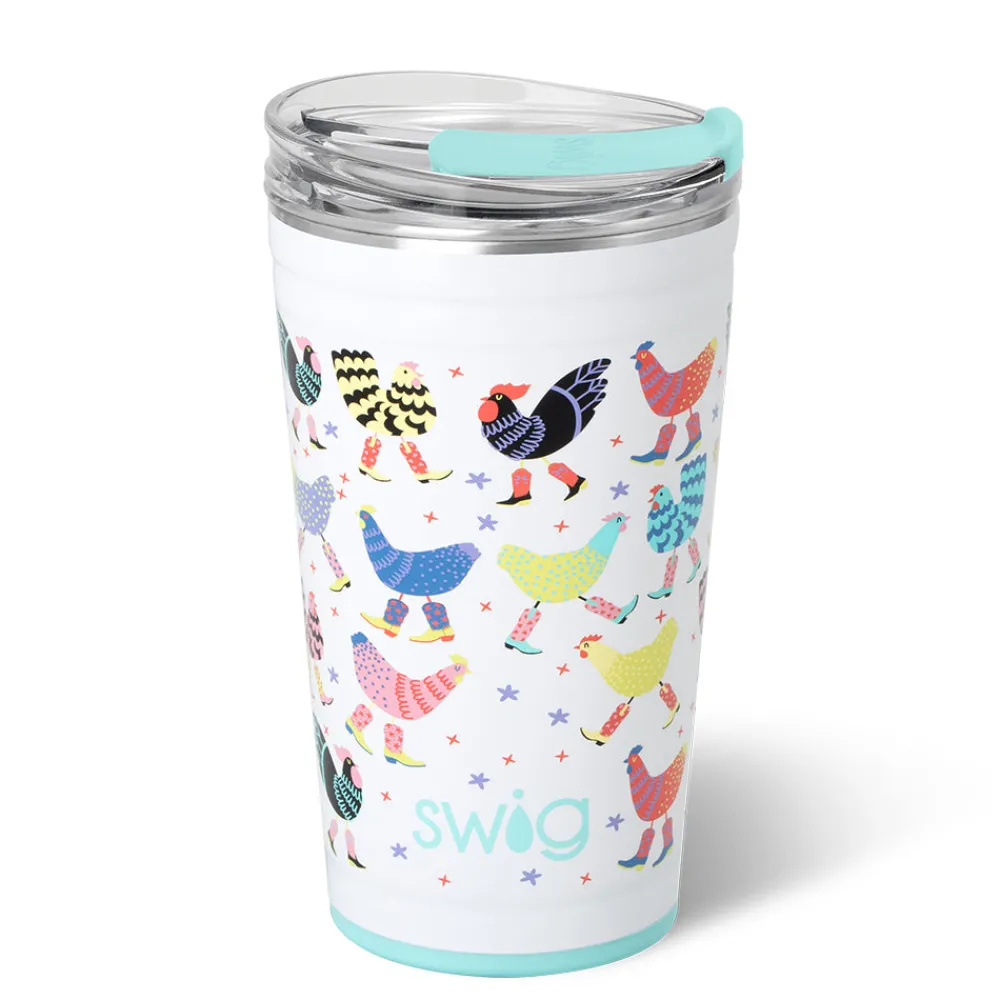 Swig Life Tumblers New Sizes!|Funky Chicken^Funky Chicken Party Cup 24oz