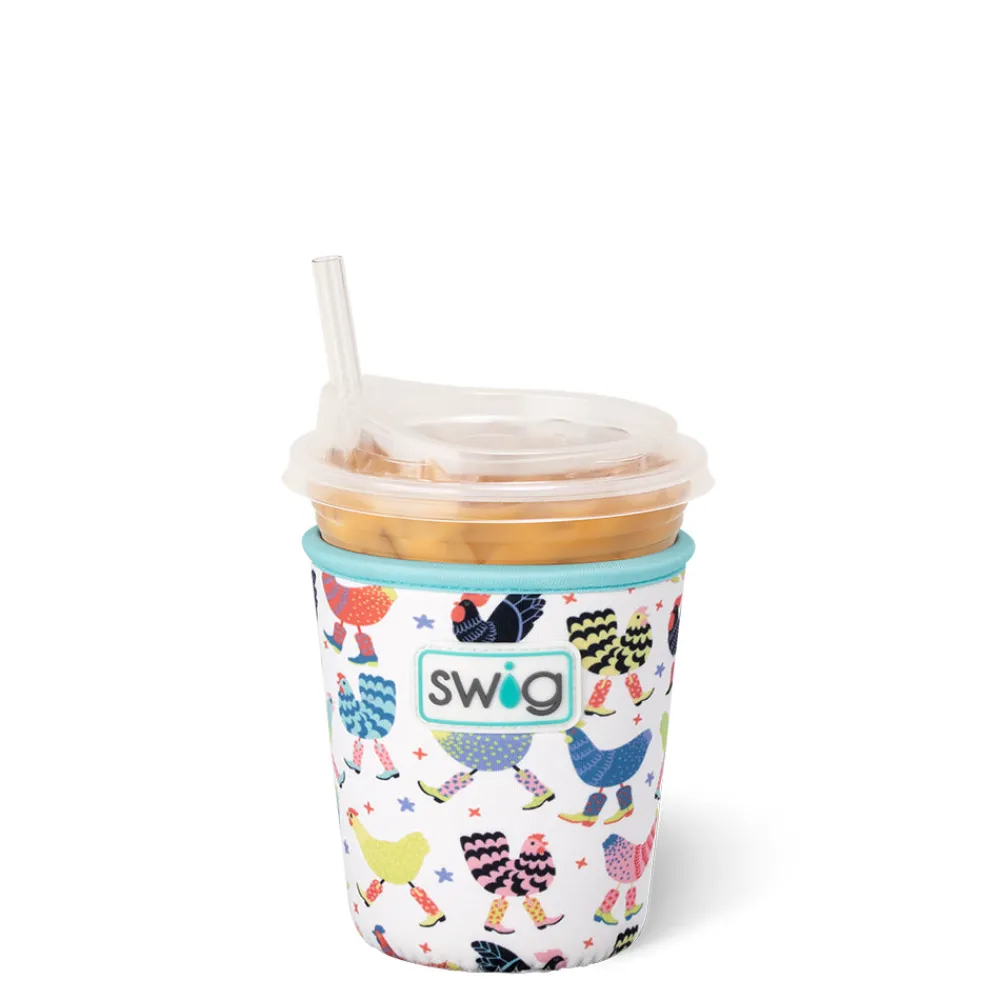 Swig Life Drink Coolies New Sizes!|Funky Chicken^Funky Chicken Small Iced Cup Coolie