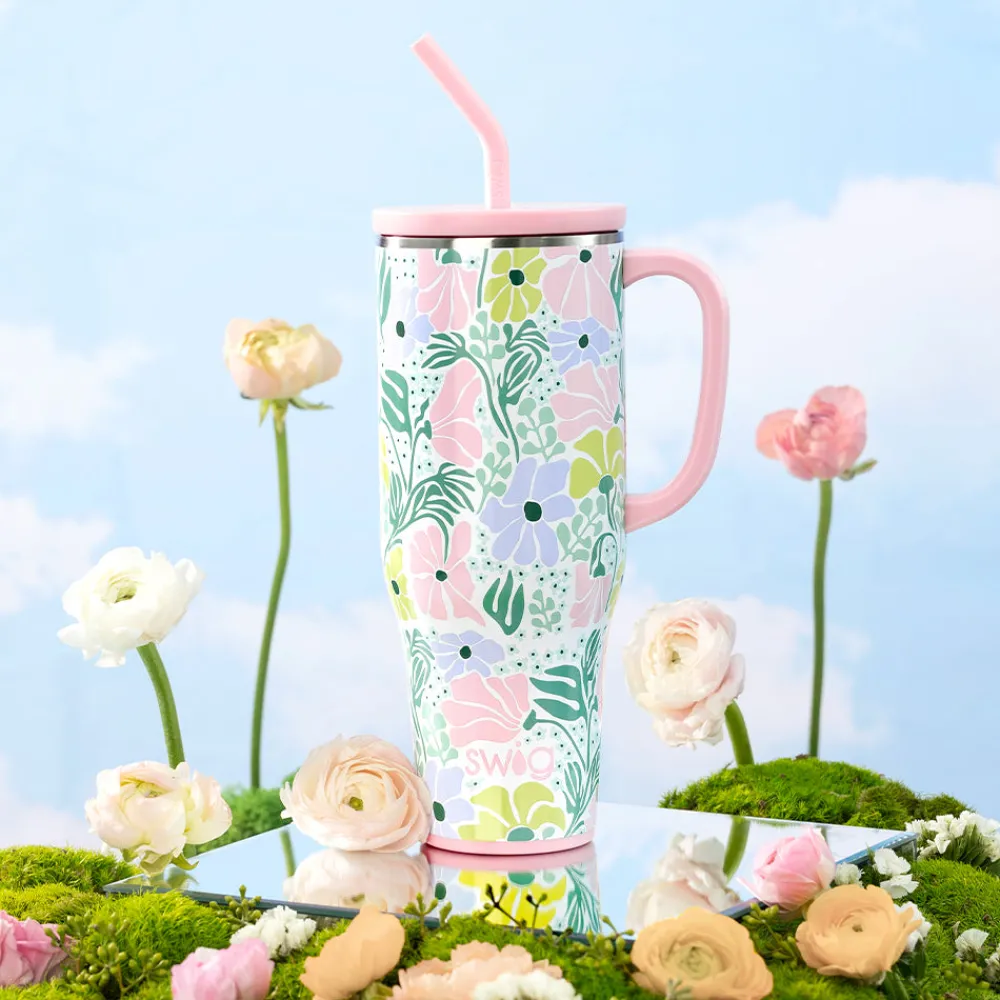 Swig Life Tumblers New Sizes!|Travel Mugs^Garden Party Mega Mug 40oz