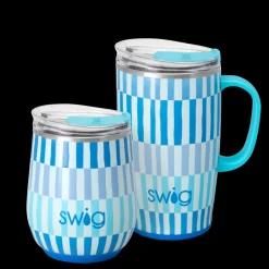 Swig Life Glacier Stripe^Glacier Stripe AM+PM Set