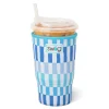Swig Life Drink Coolies New Sizes!|Glacier Stripe^Glacier Stripe Large Iced Cup Coolie