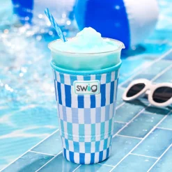 Swig Life Drink Coolies New Sizes!|Glacier Stripe^Glacier Stripe Large Iced Cup Coolie