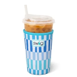 Swig Life Drink Coolies New Sizes!|Glacier Stripe^Glacier Stripe Medium Iced Cup Coolie