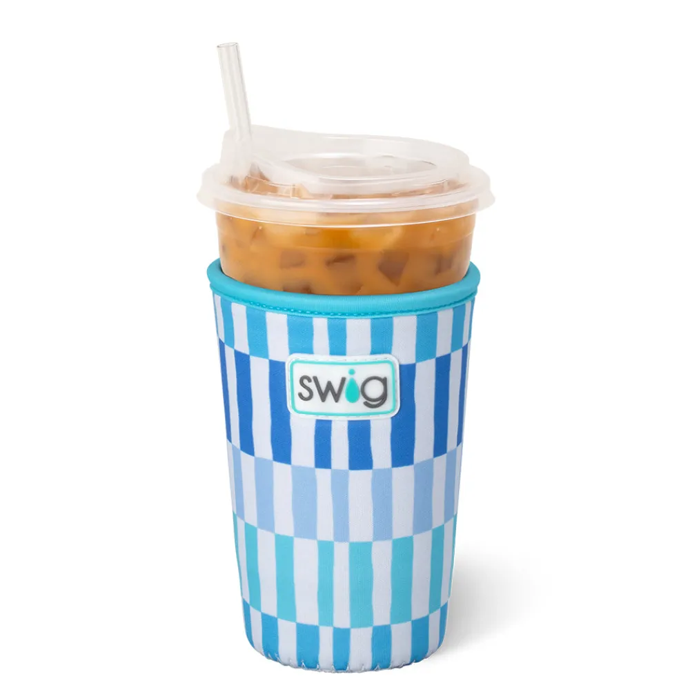 Swig Life Drink Coolies New Sizes!|Glacier Stripe^Glacier Stripe Medium Iced Cup Coolie