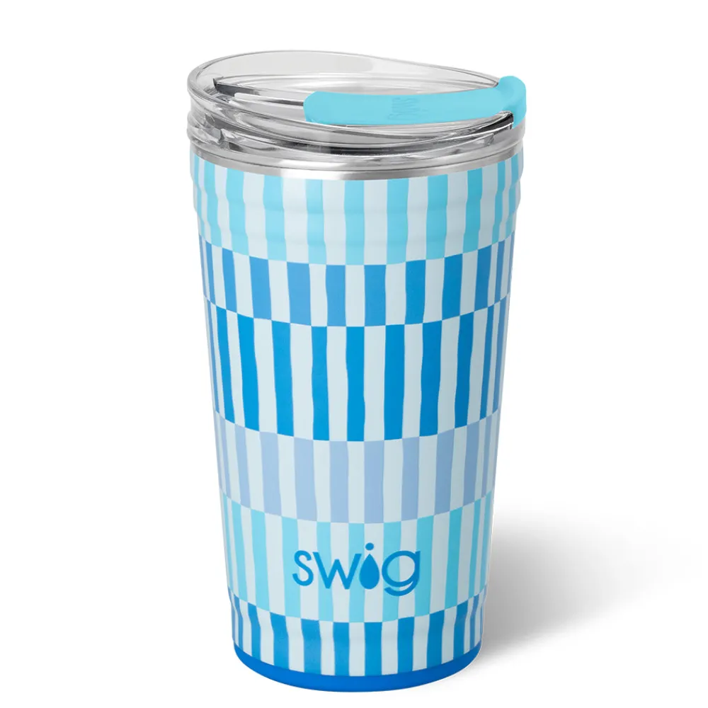 Swig Life Tumblers New Sizes!|Glacier Stripe^Glacier Stripe Party Cup 24oz