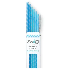 Swig Life Lids, Straws + More|Glacier Stripe^Glacier Stripe Reusable Straws