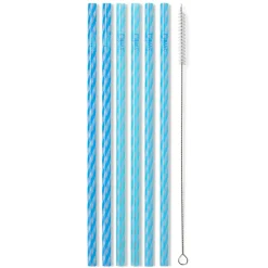 Swig Life Lids, Straws + More|Glacier Stripe^Glacier Stripe Reusable Straws