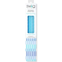 Swig Life Lids, Straws + More|Glacier Stripe^Glacier Stripe Reusable Straws