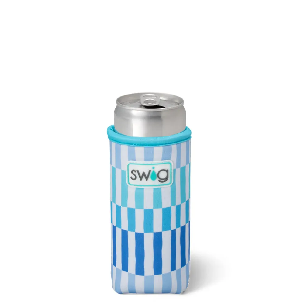 Swig Life Drink Coolies New Sizes!|Glacier Stripe^Glacier Stripe Slim Can Coolie