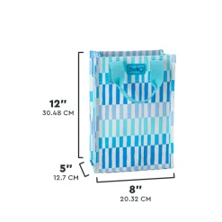 Swig Life Reusable Gift Bags|Glacier Stripe^Glacier Stripe Tall Reusable Gift Bag