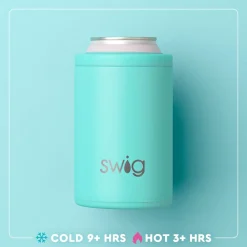 Swig Life Wine + Cocktails|Golf Ball^Golf Ball 12oz Insulated Can + Bottle Cooler -