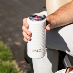 Swig Life Wine + Cocktails|Golf Ball^Golf Ball 12oz Skinny Can Cooler -