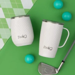 Swig Life Wine + Cocktails|Golf Ball^Golf Ball 14oz Stemless Wine Cup -
