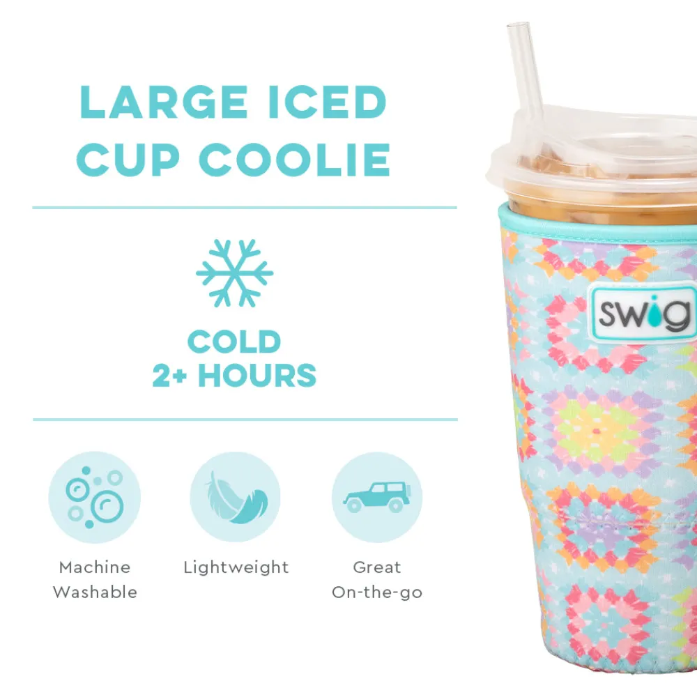 Swig Life Drink Coolies New Sizes!|Granny Squares Best Seller!^Granny Squares Large Iced Cup Coolie