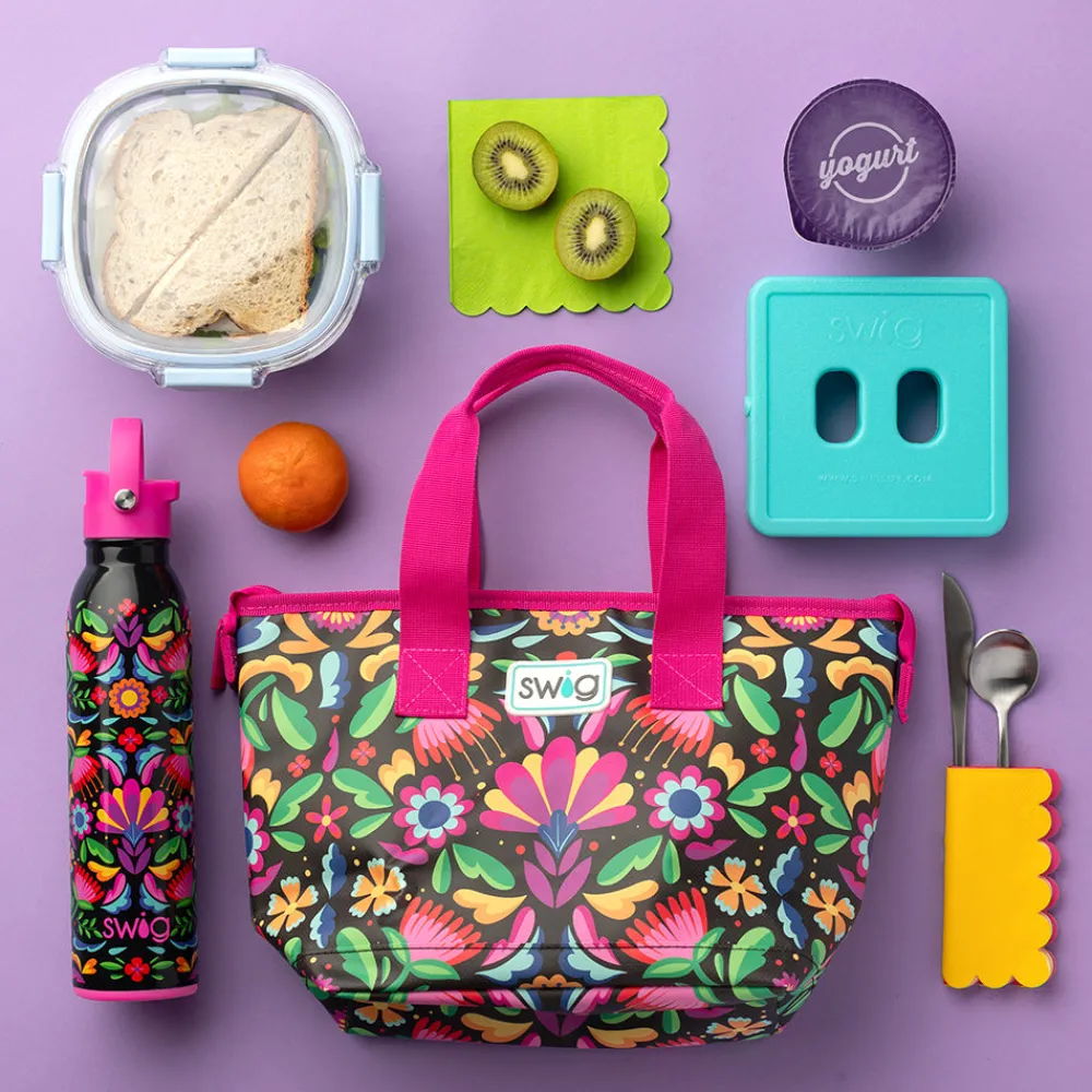 Swig Life Lunchware|Sips For Kids^Granny Squares Lunchi Lunch Bag