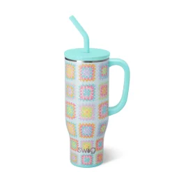 Swig Life Tumblers New Sizes!|Travel Mugs^Granny Squares Mega Mug 30oz