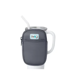 Swig Life Travel Mugs|Drinking Buddies^Grey Mega Mug Pouch