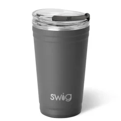 Swig Life Tumblers New Sizes!|Solids^Grey 24oz Insulated Party Cup -