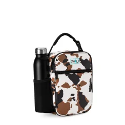 Swig Life Lunchware|Sips For Kids^Hayride Cow Print Boxxi Lunch Bag -