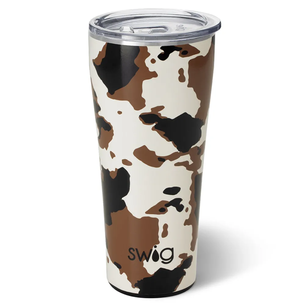 Swig Life Tumblers New Sizes!|Hayride^Hayride Cow Print Insulated Tumbler (32oz) -