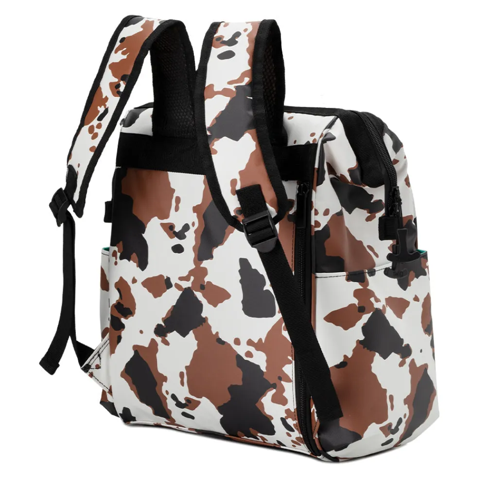 Swig Life Coolers|Hayride^Hayride Cow Print Packi Backpack Cooler -