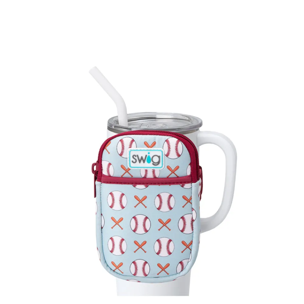 Swig Life Travel Mugs|Drinking Buddies^Home Run Mega Mug Pouch
