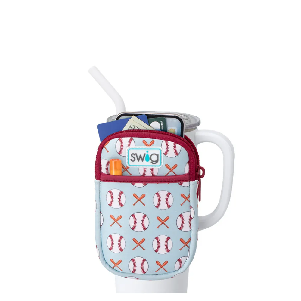 Swig Life Travel Mugs|Drinking Buddies^Home Run Mega Mug Pouch
