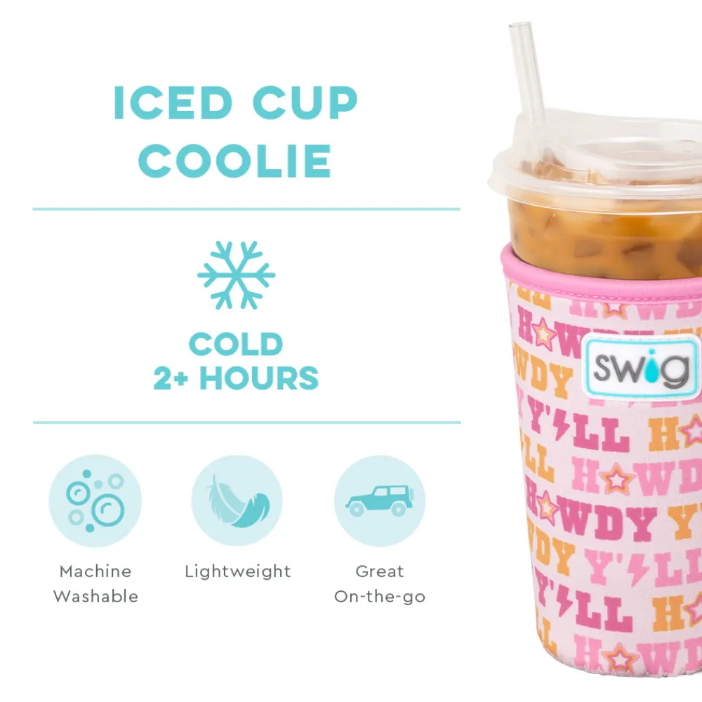 Swig Life Drink Coolies New Sizes!|Howdy Y'All^Howdy Y'all Medium Iced Cup Coolie