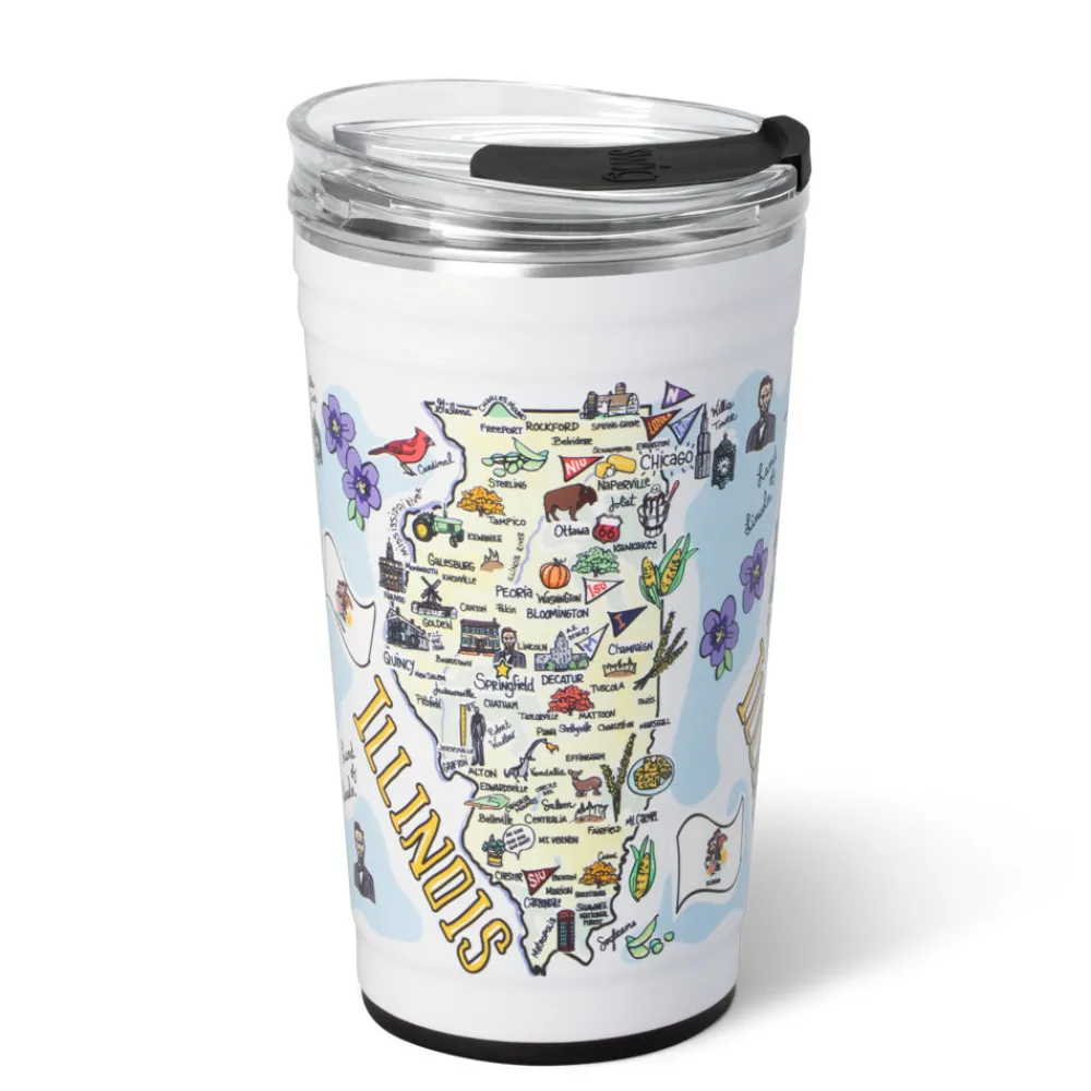 Swig Life Tumblers New Sizes!^Illinois Party Cup 24oz