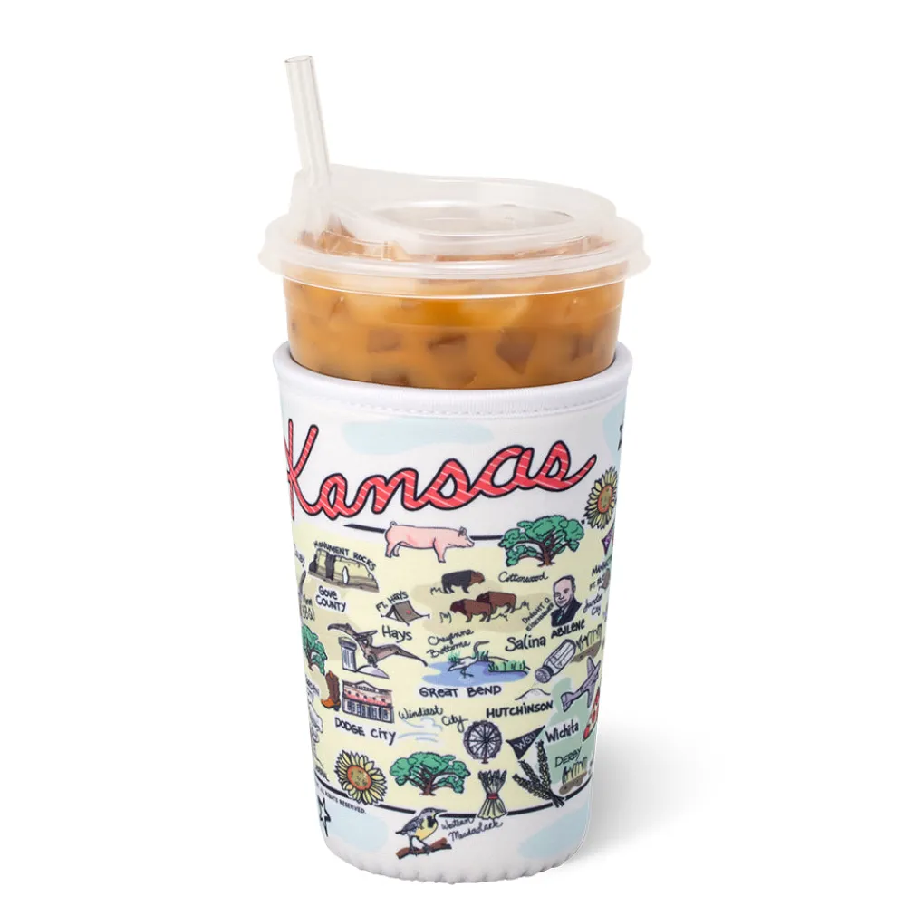Swig Life Drink Coolies New Sizes!^Kansas Medium Iced Cup Coolie