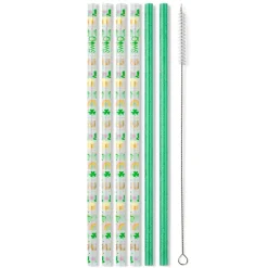 Swig Life Lids, Straws + More|Lucky Charm^Lucky Charm + Green Glitter Reusable Straw Set