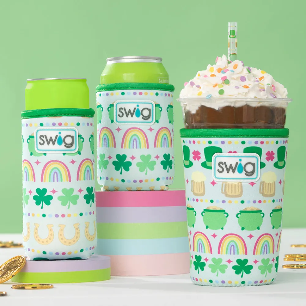 Swig Life Drink Coolies New Sizes!|Lucky Charm^Lucky Charm Medium Iced Cup Coolie