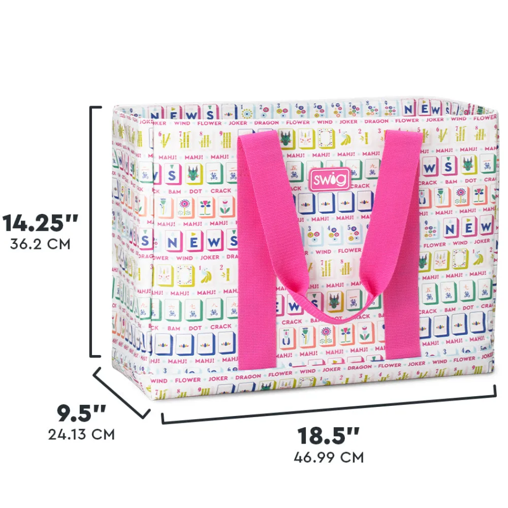 Swig Life Tote Bags New Sizes!|Mahjong Best Seller!^Mahjong Jumbo Tote Bag